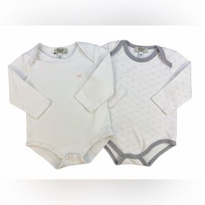 ARMANI BABY Infant Girl Long Sleeve Print Bodysuits - 6M